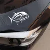 Naklejki samochodowe OFK Refleksji Hawajskie Ulua Fish Vinyl Naklejka Wystrój okna samochodu.