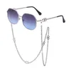 Солнцезащитные очки Цепь Женщины 2022 Антидроп Раньард нерегулярные очки Тенденция роскошной день рождения настоящий дизайнер дизайнер 9890320