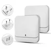 Home House 4 Volume Wireless Doorbell Chime 1 Plugin Receiver 2 Ransmitter - Black UK Plug