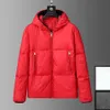 Модные мужские куртка Parkas Coats с капюшоном роскошные многоцветные качественные повседневная одежда Держите теплую молнию на молнии белой падения