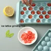 33 Grid Ice Cream Molds Kitchen Plastic Round Forms Ice Tray Diamond Home Bar Använd bollisbitstillverkare