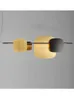 Lampes suspendues Ligne minimaliste Bar Art Lustre Style Nordique Couleur Correspondant Restaurant Designer Éclairage Feuille de métalPendentif