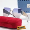 Luxury design square rimless sunglasses for women 2022 European and American retro man polarized sunglasses UV400 sun-glasses