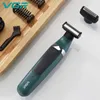 2in1 Rasoio elettrico professionale per uomo Wet Dry Washable Beard Trimmer Ricaricabile Rasoio Corpo Rasatura 220712