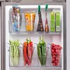 Ganchos trilhos de geladeira clara geladeira organizador de armazenamento de armazenamento de armazenamento de 5 mochilas gelatina de cozinha e bilhetas de bilheteria de bilheteria