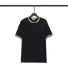 Mode hommes t-shirt design ample décontracté noir et blanc t-shirt de luxe XXL