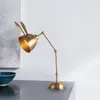 Masa lambaları Postmodern Tasarımcı Kulaklar Yatak Odası Ofis Çalışması için Metal Lamba Dönebilir Okuma Masası Işık Fikstür Lüks Ev Dekotable Lampstab