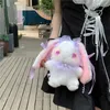 Abendtaschen Kawaii Lolita Umhängetasche im japanischen Stil Niedliche Plüschpuppe Spielzeugmädchen Student Umhängetasche Geldbörse Brieftasche Beutel
