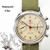 Orologi da polso di lusso 1963 cronografo militare meccanico uomo orologio uomo gabbia