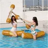 4pcs Inflatable Pool Battle Battle Tangts Games Outdoor para crianças de 8 a 12 adultos Fighting Float Row Toys Beach Party Favors Summer Water Atividades