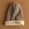 Beanie/Skull Caps vinter tjockare varm för kvinnor 100% kashmir stickning hattar mjuk kvalitet kvinnlig mössa chur22