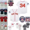 34 David Ortiz Jersey Baseball Hall of Fame Jersey White No no no no gray stitched