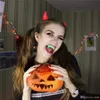 Fausses dents de Vampire, fournitures de fête, décoration d'halloween, fluorescentes, vertes, lumineuses, dents de monstre, accessoire de Costume de Cosplay