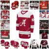 ترتدي الكلية 2022 NCAA Alabama Crimson Tide Tide Hockey Jersey 11 Erick 12 Nick Reiniger 19 Brian Seybold 14 Greg Simmons 81 Tyler Trombly 35 Aaron Weiler 40 Will Z