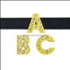 Outros suprimentos para cães Pet Garden Home Garden Gold Sliver Rhinestone 8 mm A-Z Letters for Cat Collar Products DIY Drop Drop Delivery 2021 F38Q7