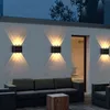 6 LED Solar Wandleuchte für den Außenbereich, wasserdicht, nach oben und unten leuchtende Beleuchtung, Gartendekoration, Solarleuchten, Treppen, Zaun, Sonnenlicht