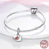 Kit di pronto soccorso medico in argento sterling 925, perline, bracciale Pandora, accessori per gioielli fai da te