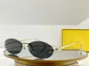 Solglasögon för kvinnor Summer 40046 Style Anti-Ultraviolett Retro Plate Plank Oval Lins Glasögon Random Box