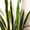 Decoratieve bloemen kransen 60 cm kunstmatige sansevieria trifasciata slangplant grote grootte tropische groene woning decoratie sappige hoge kwalitatie