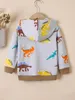 Toddler Boys Dinosaur Print Hoodie SHE