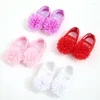 F￶rsta Walkers Baby Girl Shoes For Toddlers Borns Children Princess Flowers Bowknot Slip-On Crib Infant Babies Casual Walkerfirst