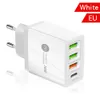 PD20W   QC3.0 USB   2.4A مزدوج USB Multi-Port Travel Charger Mobile Acting Actaging Power Adapter Smart