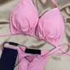 2022 Mujer Diseñadores Bikini para mujer Traje de baño Trajes de baño Trajes de baño Bikini Set Moda Lace Up Tightness Split Body Sexy Tomar el sol Traje de baño femenino S-XL