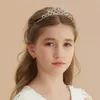 Baby Rhinestone Princess Crown Hair Bands para Girls Bandeira Tiara Hair Sticks Hairband Criança CLIPS CLIPS ACESSÓRIOS