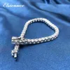 Armband Elsieunee 100 Real 925 Sterling Silver Simulated Moissanite Diamonds Tennis Armband For Women Men Wedding Bangle Fine 52188862