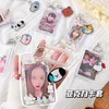 Card Holders Ins Transparent Kopo Idol Pocard Holder Case Korean Fashion Business ID Student Campus Badge Bus With KeychainCard HoldersCard