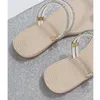 Sandals Flat Dress For Women Rhinestone Slippers Girls Flip Toe Casual Womens Size 7 1/2 WideSandals