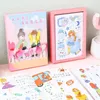 Embrulhe de presente para garotas vintage adesivos washi adorável menina die corta adesiva de estimação diy para scrapbooking pó diário de telefone