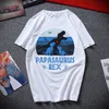 Papasaurus Rex Shirt Dad Father Dinosaur Trex Tee Fathers Day Unisex XS2XL oversized T retro t shirt 220707