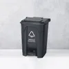 صناديق النفايات البلاستيكية دواسة دبابيس دبان أخضر/أزرق/أحمر/أسود مخصص سلة النفايات الطبية