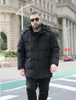 Herenjacks obrix mannelijke winter gewone lengte jas casual stijl solide kleur capuchon warme parka voor mannen duiken grote maten klagers