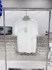 22ss Hommes Femmes Designers t-shirts tee Col en tricot Jacquard lettre Roma coton manches courtes Crew Neck Streetwear noir blanc xinxinbuy XS-L