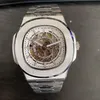 Novo Relógio Mecânico Automático Masculino Pulseira de Prata Relógio de Ouro Azul Relógio de Aço Inoxidável Relógio de Luxo Montreux