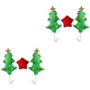 Decoraciones interiores Uds. En 1 juego de Navidad creativo para coche, árbol decorativo y disfraz de estrella, Kit de adornos para ventanas de vehículos, AutoInterior