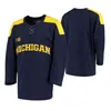 Michigan Wolverines College Hockey Jerseys Wesid's Garrett Van Wyhe Jersey Jack Becker Luke Morgan Dakota Raabe Sam Piazzaカスタムステッチ