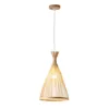 Hanger lampen klassieke bamboe kroonluchter geweven licht hangende lamp voor huis plafondlampara techopendant