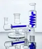 2022 Nouveaux narguilés Tube de verre détachable Narguilé Tube de fumée Eau avec huile réfrigérée Dab Rig Condenseur Bobine Perc et diffuseur en ligne 14mm Raccord GB-311