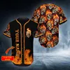 Happy Halloween Custom You Name Skull Baseball Jersey Shirt Love Prezent 3D Printed Men S Casual S Hip Hop Tops 220712
