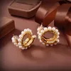 Dangle Lustre Magnifique Perle Grandes Boucles D'oreilles Pour Les Femmes De Haute Qualité De Mode Fantaisie Boucles D'oreilles Pendantes Dangle ChandelierDangle