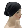 Tinta unita Donne Musulmane Interno Hijab Caps Tubo Islamico Underscarf Bone Bonnet Stretch Fascia Turbante Musulman Femme Head Wraps