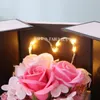 Confezione regalo di gioielli con fiori di rosa di sapone con cassetto San Valentino Decorazioni di nozze Fidanzata Compleanno Regalo di Natale Anniversario 220815