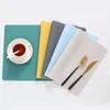 BPA Free Table Placemats Silicone Food For Mat Anti Slip Oil Proof Kitchen Coasters Waterproof W220406