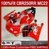 Тело для инъекций для Honda CBR 250RR 250 RR CC CBR250RR 90 91 92 93 94 95 96 97 98 99 131NO.30 250CC MC22 CBR250 RR Red Black 1990 1991 1992 1995 1996 1996 1997 1998 1999