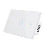 Wifi Smart Light Switch Schermo in vetro Touch Panel Controllo vocale Interruttori a parete wireless Telecomando con Alexa Google Home 1/2/3/4 Gang