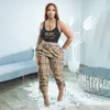 Plus Size S-5XL Womens Tracksuits 2 Piece Pants Set Casual Fashion Vest and Plaid Print Pants Summer Outfits Streetwear