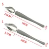 Kitchen Tools 2Pcs Chef Pencil Sauce Painting Spoon Stainless Steel Cuisine Restaurant Western Food Baking Dessert Decoration Art Draw Spoons